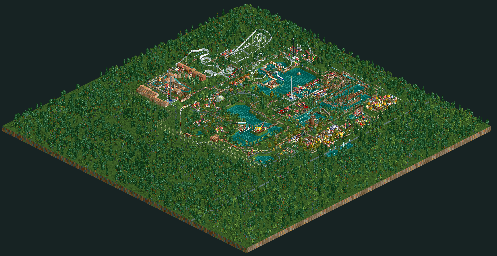 Thumbnail for a map of Real Parks Heide Park for the PC game RollerCoaster Tycoon.
