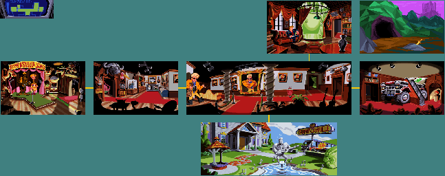 Thumbnail for a map of Bumpusville for the PC game Sam & Max Hit The Road.