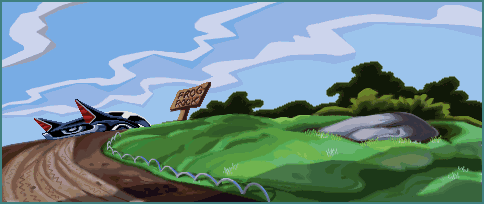 Thumbnail for a map of Frog Rock for the PC game Sam & Max Hit The Road.
