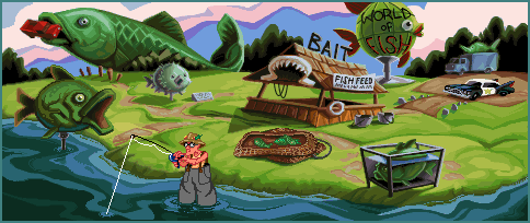 Thumbnail for a map of World Of Fish for the PC game Sam & Max Hit The Road.