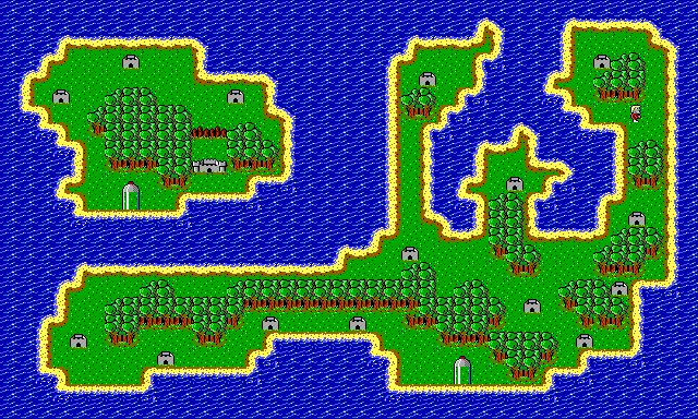 Thumbnail for a map of Mission Three: "Dr. No Body" Island for the PC game Secret Agent.