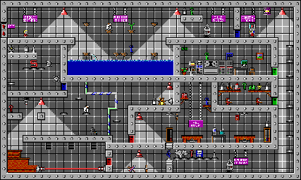 Thumbnail for a map of Mission Two: "Kill Again Island" Area 16 for the PC game Secret Agent.