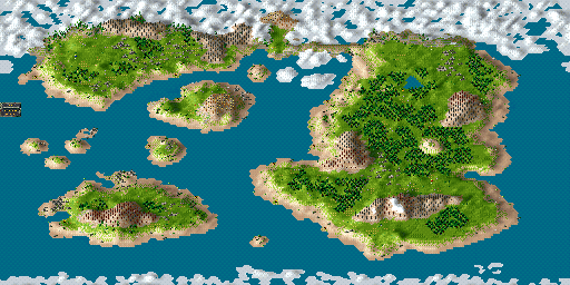 Thumbnail for a map of Chapter IV - On The High Seas for the PC game The Settlers II.