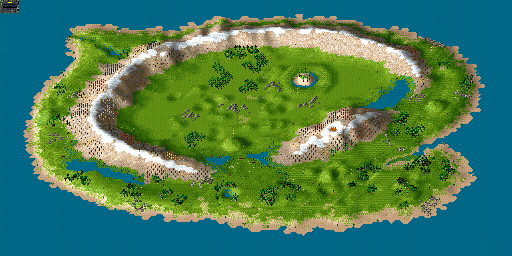 Thumbnail for a map of Chapter X - The Last Gate for the PC game The Settlers II.