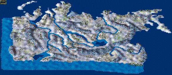Thumbnail for a map of WW III North Asia for the PC game The Settlers II.