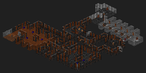 Thumbnail for a map of Level 11: CastWine for the PC game ShadowCaster.