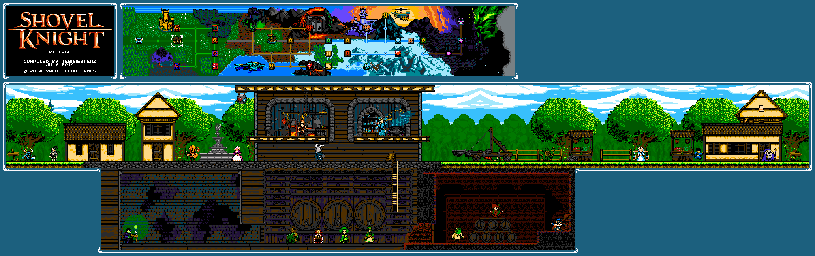 Thumbnail for a map of Village for the PC game Shovel Knight.