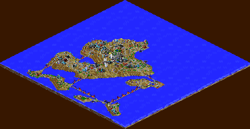 Thumbnail for a map of Level 1: Diabloville for the PC game SimCopter.