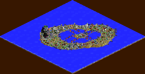 Thumbnail for a map of Level 3: Circlopolis for the PC game SimCopter.