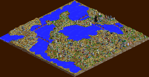 Thumbnail for a map of Level 4: Scotville for the PC game SimCopter.
