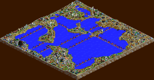 Thumbnail for a map of Level 5: Terraton for the PC game SimCopter.