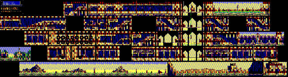 Thumbnail for a map of Scenario 1 1-4: The Cursed Oasis for the PC game Sorcerian.