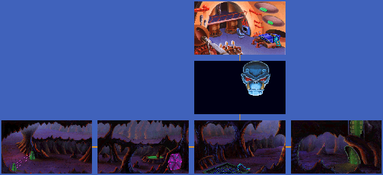 Thumbnail for a map of Underground Complex for the PC game Space Quest I: Roger Wilco In The Sarien Enounter - VGA.