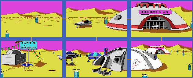 Thumbnail for a map of Space Quest I: The Sarien Encounter Ulence Flats for the PC game Space Quest IV: Roger Wilco And The Time Rippers - CD.