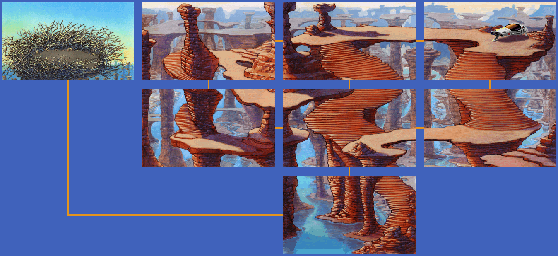 Thumbnail for a map of Space Quest X: The Latex Babes Of Estros Canyon for the PC game Space Quest IV: Roger Wilco And The Time Rippers - CD.