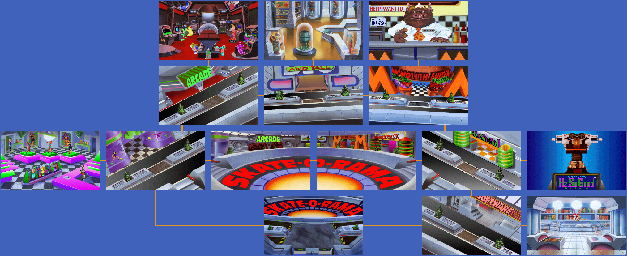 Thumbnail for a map of Space Quest X: The Latex Babes Of Estros Galaxy Galleria for the PC game Space Quest IV: Roger Wilco And The Time Rippers - CD.