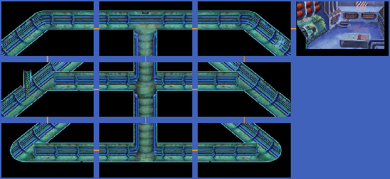 Thumbnail for a map of Space Quest XII: Vohaul's Revenge II Sewers for the PC game Space Quest IV: Roger Wilco And The Time Rippers - CD.