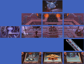 Thumbnail for a map of Space Quest XII: Vohaul's Revenge II Vohaul's Base for the PC game Space Quest IV: Roger Wilco And The Time Rippers - CD.