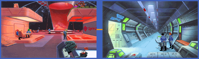 Thumbnail for a map of Space Bar for the PC game Space Quest V: The Next Mutation.
