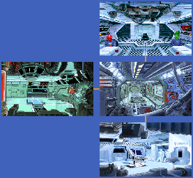 Thumbnail for a map of S.S. Eureka for the PC game Space Quest V: The Next Mutation.