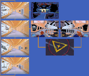 Thumbnail for a map of Starcon Academy for the PC game Space Quest V: The Next Mutation.