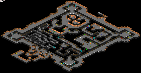 Thumbnail for a map of Floor 13 for the PC game Spear Of Destiny.
