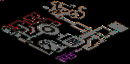 Thumbnail for a map of Floor 14 for the PC game Spear Of Destiny.