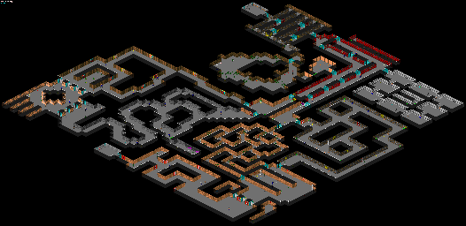 Thumbnail for a map of Floor 15 for the PC game Spear Of Destiny.