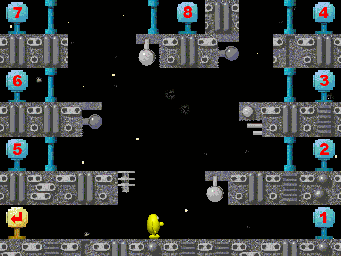 Thumbnail for a map of Mechanical Hub for the PC game Speedy Eggbert.