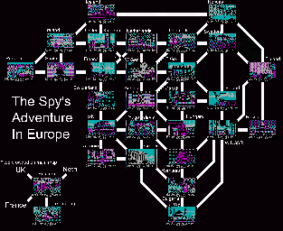 Thumbnail for a map of Europe for the PC game The Spy's Adventures In Europe.
