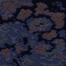 Thumbnail for a map of Brood War - Episode IV: Protoss Mission 08: The Countdown for the PC game StarCraft.