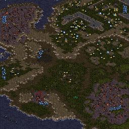 Thumbnail for a map of Brood War - Episode V: Terran Mission 06: Emperor's Flight for the PC game StarCraft.