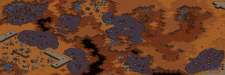 Thumbnail for a map of Brood War - Episode VI: Zerg Mission 04D: The Liberation Of Korhal for the PC game StarCraft.