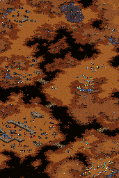 Thumbnail for a map of Brood War - Episode VI: Zerg Mission 05: True Colors for the PC game StarCraft.