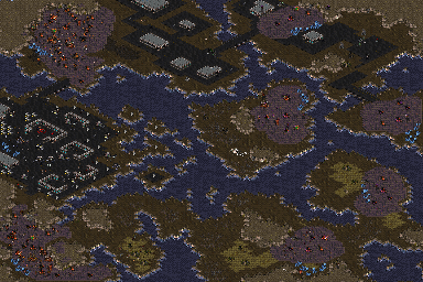 Thumbnail for a map of Brood War - Episode VI: Zerg Mission 06: Fury Of The Storm for the PC game StarCraft.