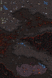 Thumbnail for a map of Episode II: Zerg Mission 03: The New Dominion for the PC game StarCraft.