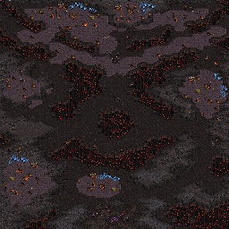 Thumbnail for a map of Episode II: Zerg Mission 07: The Culling for the PC game StarCraft.
