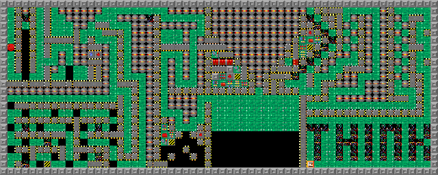 Thumbnail for a map of Level 003: Stone-Age for the PC game Supaplex.