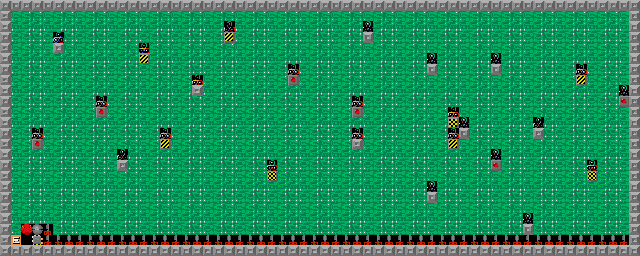 Thumbnail for a map of Level 011: Run For Life! for the PC game Supaplex.