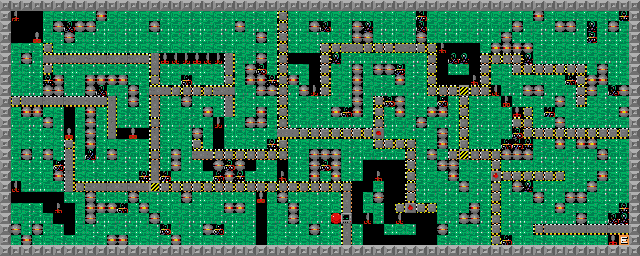 Thumbnail for a map of Level 012: Ignore Them for the PC game Supaplex.