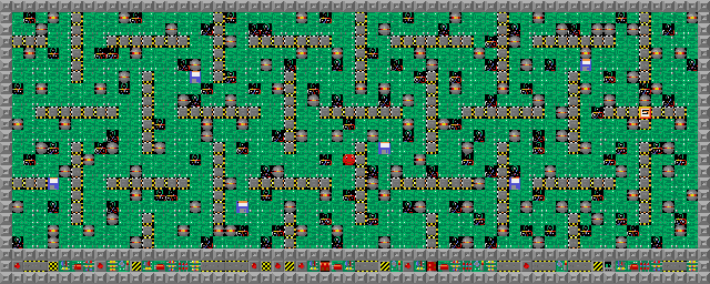 Thumbnail for a map of Level 015: One Thing... for the PC game Supaplex.