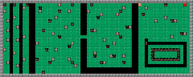 Thumbnail for a map of Level 022: Up And Down for the PC game Supaplex.