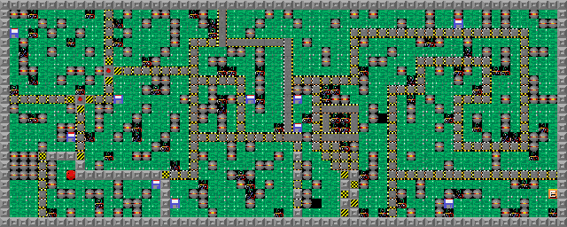 Thumbnail for a map of Level 023: Bomb Time for the PC game Supaplex.