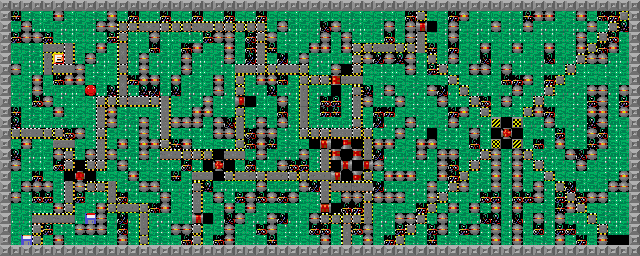 Thumbnail for a map of Level 027: Once Around for the PC game Supaplex.