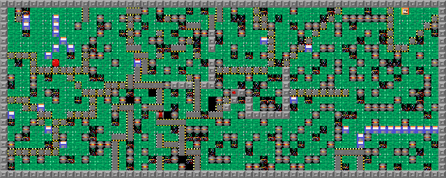 Thumbnail for a map of Level 028: Baba's Work for the PC game Supaplex.