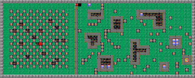 Thumbnail for a map of Level 032: Easy Business for the PC game Supaplex.