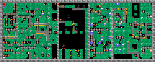Thumbnail for a map of Level 034: Easy Rider! for the PC game Supaplex.