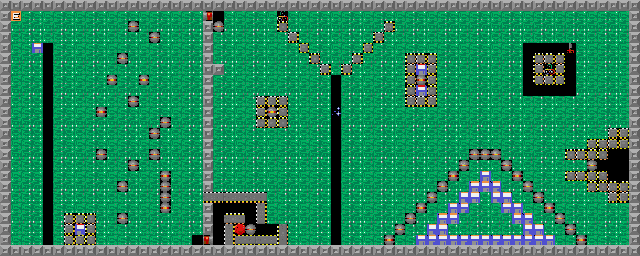 Thumbnail for a map of Level 035: No Miracle! for the PC game Supaplex.