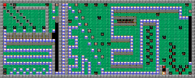 Thumbnail for a map of Level 038: Bombastic for the PC game Supaplex.