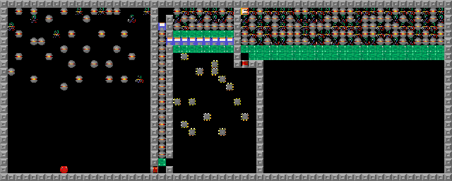 Thumbnail for a map of Level 040: Mind The Stones for the PC game Supaplex.